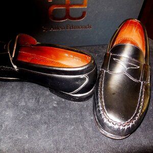 Allen Edmonds Walden Penny Loafers Dress Shoes  Men’s 10 W  Black Leather